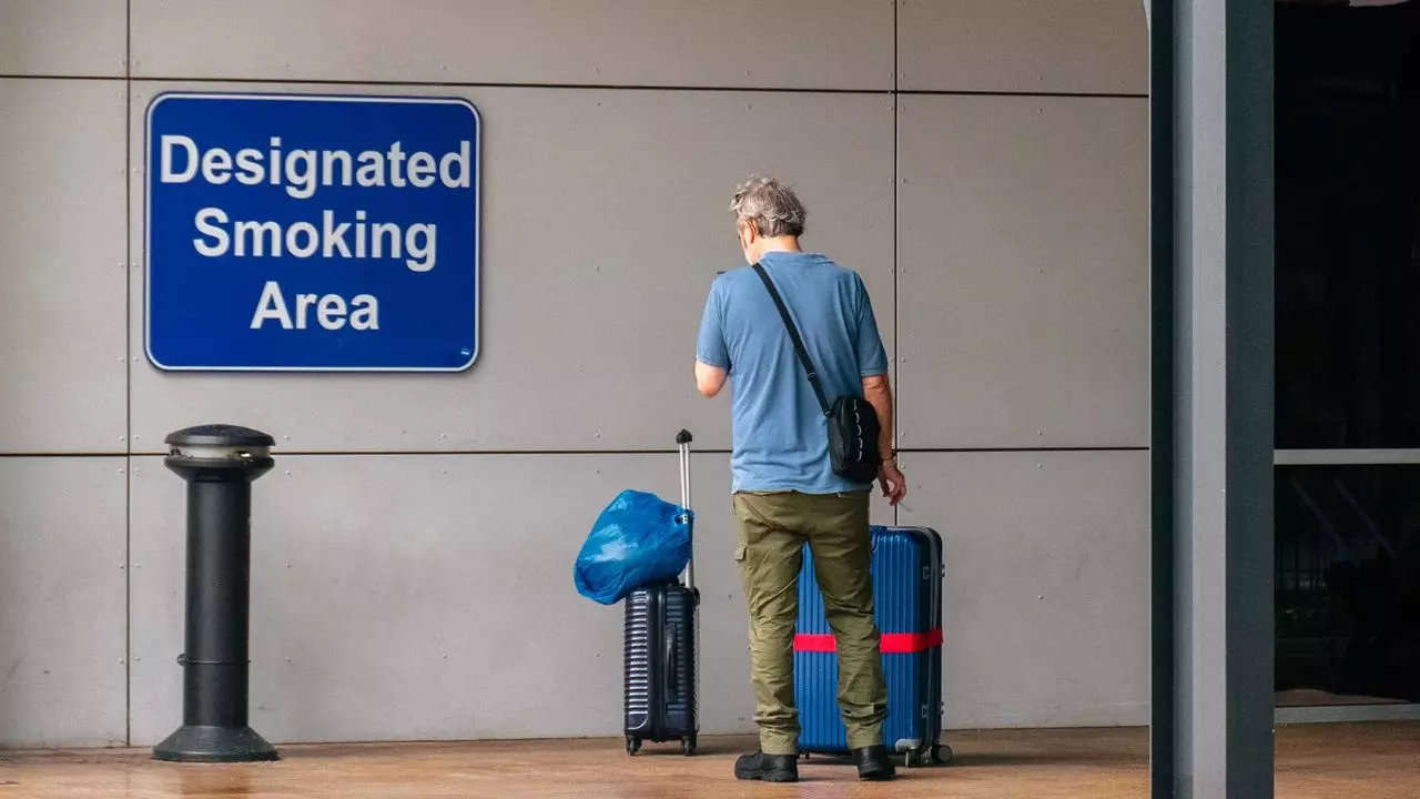 Harry Reid International Airport Designated Smoking Area